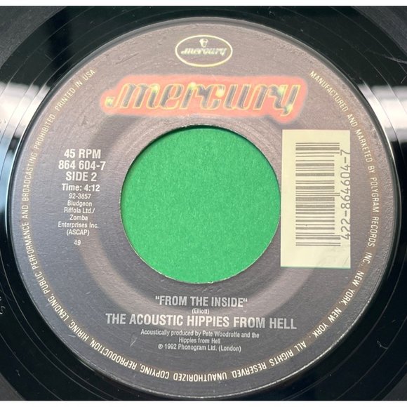 Def Leppard Stand Up / From the Inside Acoustic Hippies From Hell 45 Rock - Picture 2 of 4